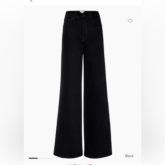 GOOD AMERICAN VELVET WIDE-LEG TROUSERS - Picture 5 of 6